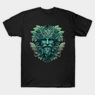 Jack Of The Wood Traditional Pagan Celtic Greenman T-Shirt